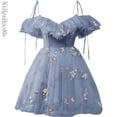 thumbnail image 5 of Correas espaguetis Vestidos cortos De fiesta Vestidos De fiesta Vintage Sweetheart graduación Formal fiesta De graduación personalizado, 5 of 5