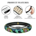 thumbnail image 3 of Kdxio Hippie Style Print Elastic Stretch Steering Wheel Cover,Auto Steering Wheel Cover,15 Inch Anti-Slip,Warm in Winter and Cool in Summer,Fit Suvs,Vans Cars,Trucks, 3 of 7