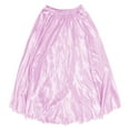 thumbnail image 4 of UJNDER Belly Dance Skirt Flowy Performance Skirt With Elastic Waistband Stage Show Practice Casual Pink One Size, 4 of 4