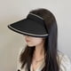 thumbnail image 5 of Sombrero para el sol de verano, sombrero deportivo de moda que absorbe el sudor y es transpirable, sombrero de copa hueca, moderno, plegable, compacto y portátil, sombrero para el sol sin tapa., 5 of 7