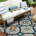 thumbnail image 1 of Tropiana Sapphire Blue and Ivory Woven Area Rug, 1 of 8