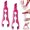 2PC-Pink, variant on 3-In-1 Multi-Purpose Heat-Resistant Clamp, 3-in-1 Anti-Scald Bowl Dish Pot Lifter, Lightweight