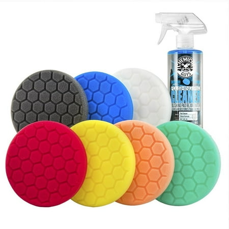 Chemical Guys BUF_HEX_KITS_8P Hex-Logic Buffing Pad Kit (5.5 Inch) (8 Items)