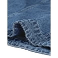 thumbnail image 6 of Unique Bargains Women's Plus Size Long Sleeve Button Front Washed Denim Jacket, 6 of 7