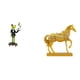 thumbnail image 1 of Escultura creativa de animal, estatua de rana camarera y figura de caballo, adorno decorativo para chimenea, estante de entrada, regalo de cumpleaños,, 1 of 8