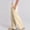c01Beige, variant on Women's Solid Color Office Business Casual Pants High Waist Wide Leg Straight Dress Cotton Linen Pants Button Trousers Yellow XL