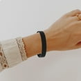 thumbnail image 5 of HEALEEP  50 Pcs Silicone Bracelet Woman List Bracelets Miss Men and Women Black, 5 of 8