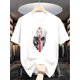 thumbnail image 2 of Men'S Summer 2025 Geometric Skull Print T-Shirt, Casual Crew Neck Short Sleeve Tee, Slight Stretch, Regular Fit, Street Fashion Style, 2 of 6