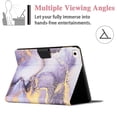 thumbnail image 4 of iPad Mini 5 Case, iPad Mini 4 Case, iPad Mini 1/2/3 Cover, Allytech Slim Stand PU Leather Case with Auto Sleep/Wake Folio Wallet Case for iPad Mini 7.9" 5th Gen 2019/ Mini 4 3 2 1, Purple Marble, 4 of 7