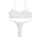 thumbnail image 2 of Gibobby Conjunto de lencería Sexy Lencería Sexy Push Garter Bra Lace Nightwear Ropa interior Mujeres Up Set Belt(Blanco, XL), 2 of 4
