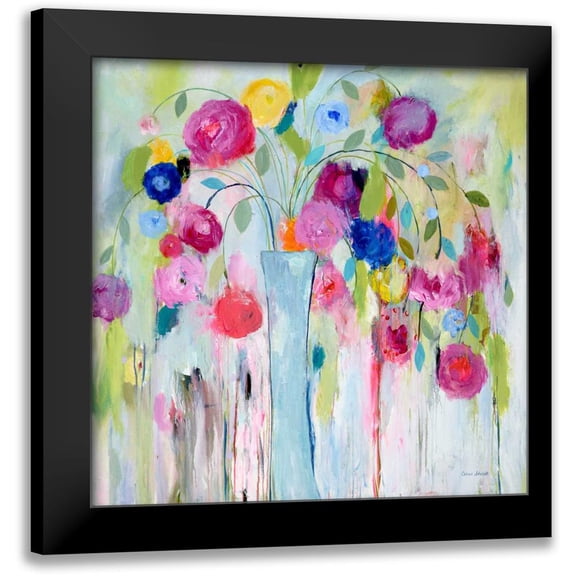 Schmitt, Carrie 12x12 Black Modern Framed Museum Art Print Titled - Artists Bouquet