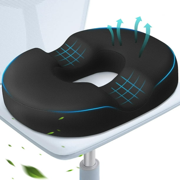 Donut Pillow Seat Cushion Orthopedic Design Tailbone & Coccyx Memory Foam Pillow Relieve Pain