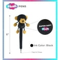 thumbnail image 2 of DolliBu Black Bear Plush Pen - Cute & Soft Wild Life Stuffed Animal Ballpoint Novelty Pen Toy, Writing Pen Instrument for Cool Stationery School & Office Desk Decor Accessories for Kids & Adults, 2 of 7