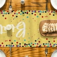 thumbnail image 5 of Sm:)e Happy Birthday Polka Dot Yellow Table Runner 13x48 Inch, 5 of 7