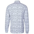 thumbnail image 3 of Men's Cutter & Buck Charcoal Tulane Green Wave Vault Traverse Camo Print Stretch Quarter-Zip Pullover Top, 3 of 3