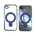 thumbnail image 6 of Allytechgroup Case for Apple iPhone 16e [Compatible with MagSafe], 360° Rotatable Invisible Magnetic Ring  Stand [Camera Lens Protector] Military-Grade Plating Clear Shockproof Phone Cover, Darkblue, 6 of 7