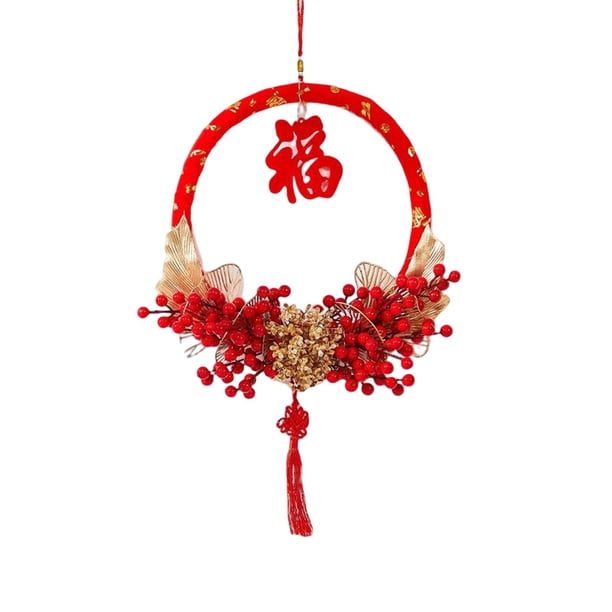 Colgante chino de corona de año nuevo adorno Feng Shui Estilo B Yuyangstore corona colgante