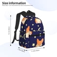 thumbnail image 2 of Disketp Corgi Lying With Moons And Stars Mochila Ligera Clásica con Múltiples Bolsillos, Mochila Casual para Hombre y Mujer, Ideal para Escuela, Trabajo y Viajes, 2 of 6
