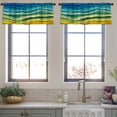 thumbnail image 4 of LALILO Kitchen Curtain Valance Blossom Tree Nature Spring Rod Pocket Window Curtain 52"x 18" Set of 2, 4 of 7