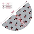 thumbnail image 3 of Sikiie Polka Dot Christmas Dog 30-48 inches {designName} Print Christmas Tree Skirt Snowman Xmas Tree Skirt with Edge Christmas Decorations for Holiday Party-30", 3 of 7