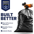 thumbnail image 3 of Contractor Trash Bags 40-45 Gallon │ 3.0 Mil │ Black Heavy Duty Garbage Bag │ 40” X 48” (50 Count), 3 of 7