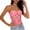 07Hot Pink, variant on Women Mesh Strapless Corset Top Y2k Floral Lace Tube Top Fashion See Through Going Out Bandeau Bustier Bralettes,Pink,M