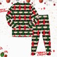 thumbnail image 5 of sdbrld Unisex Christmas Pajama Outfits Kids Boys and Girls PJs Pants and Long Sleeve Top Matching Cute Set 2 Piece Holiday Xmas Sleepwear Red Sizes 5-6 Years, 5 of 9