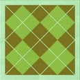 thumbnail image 1 of Ahgly Company Machine Washable Indoor Square Transitional Dark Yellow Green Area Rugs, 5' Square, 1 of 7