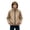 Khaki, variant on BXJX Boys Rain Jackets Size 8, Water Resistant Windproof Full Zip Hooded Windbreaker with Pockets Khaki
