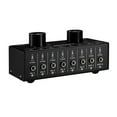 thumbnail image 7 of Audio Switcher,Splitter With 3.5mm Input Output Box Splitter With Switcher Two-way 6-in-2-out Audio 3.5mm Audio Input Two-way Audio Box 6 2 Output Wotao Moweo 6-in-2-out Switcher, 7 of 7