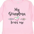 thumbnail image 4 of Inktastic My Grandma Loves Me Heart Grandchild Boys or Girls Long Sleeve Toddler T-Shirt, 4 of 5