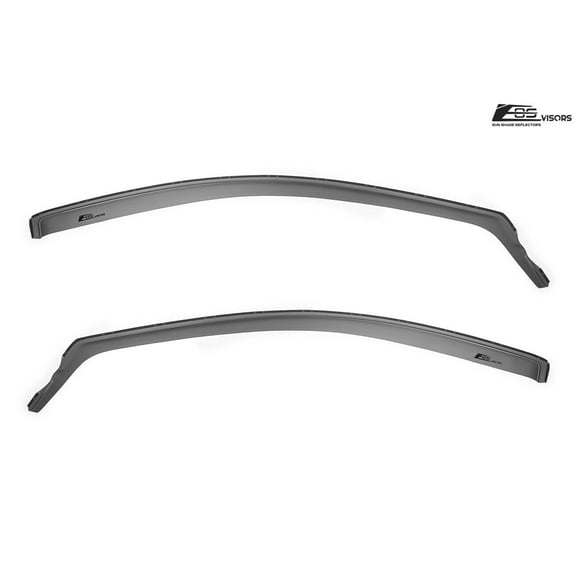 Extreme Online Store Replacement For 2003-2007 Honda Accord Coupe | EOS Visors JDM In-Channel Style SMOKE TINTED Side Vents Rain Guard Window Deflectors DWV-V87