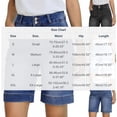 ClodeEU Women's Solid Color Stretch Waist Denim Shorts with Pockets ...