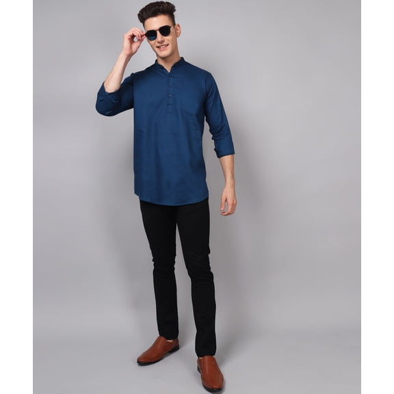 TryBuy Premium Ethnic Blue Kurta for Men