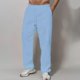 thumbnail image 1 of Pantalones largos para hombre, cintura elástica, transpirables, cómodos, suaves, informales, de playa, de poliéster, 1 of 6