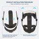 thumbnail image 5 of Correa cómoda para la cabeza para Meta Quest 3, correa de repuesto ligera Accesorios, reduce la presión sobre la cara Cómoda y práctica Gafas de realidad virtual con diseño abatible, 5 of 6
