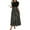 Dark Gray-A5, variant on Womens Short Sleeve Maxi Dresses Empire Waist Long Dress Black XXL