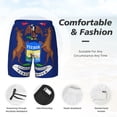thumbnail image 3 of Mens Michigan Flag 2 in 1 Quick Dry Swim Trunks with Compression Liner Beach Shorts, 3 of 6