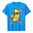 thumbnail image 3 of Gelikeya Kids Boys Banana Baseball Graphic T-Shirt, Short Sleeve Crew Neck Casual Tee, Trendy Sport Top for Toddler Boy (Blue, 2-3 Years), 3 of 7