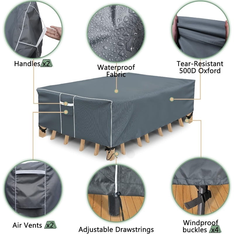Patio Furniture Covers, Outdoor Furniture Cover Waterproof, General Purpose, Outside Table and Chair Covers