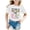 White, variant on ibiyuan First Day Of School Clothes for Girls Short Sleeve Shirts Back To School Outfits for Girls Boys T-Shirt Pencil Graphic Tee Tops Lightweight Happy Kindergarten 1st Grade