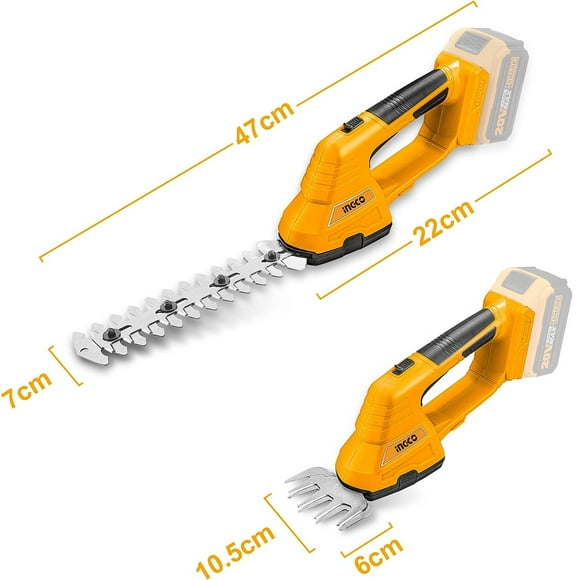 Cortasetos Inalambrico Ingco CSTLI2001 200mm 20V 1200 Rpm