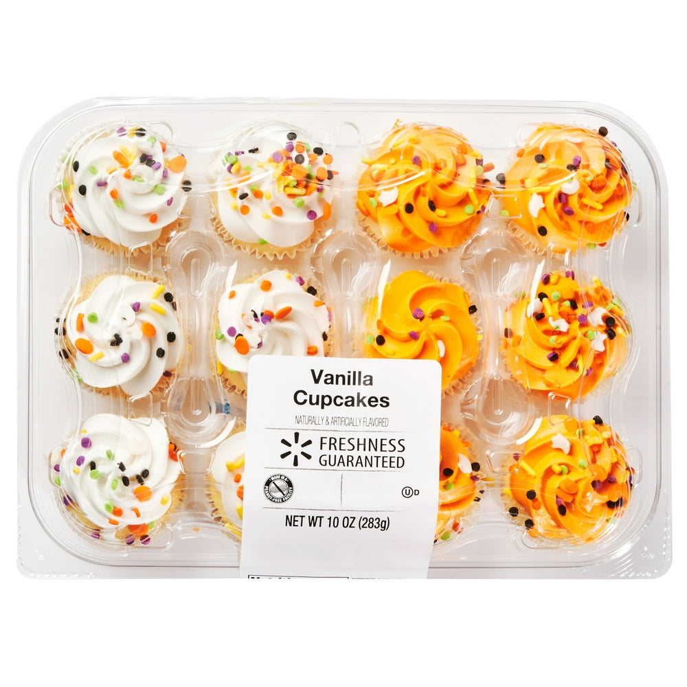 Freshness Guaranteed Vanilla Mini Cupcakes, 10 oz, 12 Count Walmart