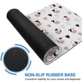 thumbnail image 6 of Long Mouse Pads for Desk,White Cow Heart Pattern Desk Mats on Top Of Desks, Desk Mouse Pad Extra Large with 3mm Non-Slip Base and Stitched Edge for Gaming,Office,Work,Home 31.5"x11.8", 6 of 6