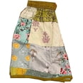 thumbnail image 2 of Unisex Boho Bohemian Hippie Rayon Patchwork Festival Shorts One Size Elasticated Waist Comfy Shorts / Parrot Green, 2 of 9