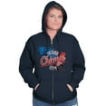 thumbnail image 4 of Chicago Distressed Second City Urban Unisex Fleece Graphic Zip Up Hoodie Brisco Brands 2X, 4 of 5