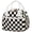 Black White checkered, variant on Inadays Lunch Box for Women, Insulated Lunch Bag Cute Corduroy Reusable Insulated Lunch Bags for Work Picnic or Travel