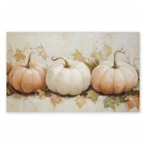 Classic Pumpkin Trio Printed Outdoor Door Mat, design by Creative Studio, 18"x30"