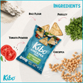 thumbnail image 3 of Kibo Healthy Snacks Chickpea Chips High Protein, Plant Based, Vegan, Gluten Free, Non GMO, Kosher, Bold & Crunchy - Mediterranean Herbs - 1 oz, 12 Count, 3 of 8