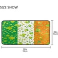 thumbnail image 3 of SKYSONIC St.Patrick's Day Kitchen Rugs and Mats,Lucky Clover Non Slip Washable Cushioned Carpets Polyester AntiFatigue Comfort Porch Floor Mat Doormat for Washroom Bedroom Office 39 x 20 inch, 3 of 7